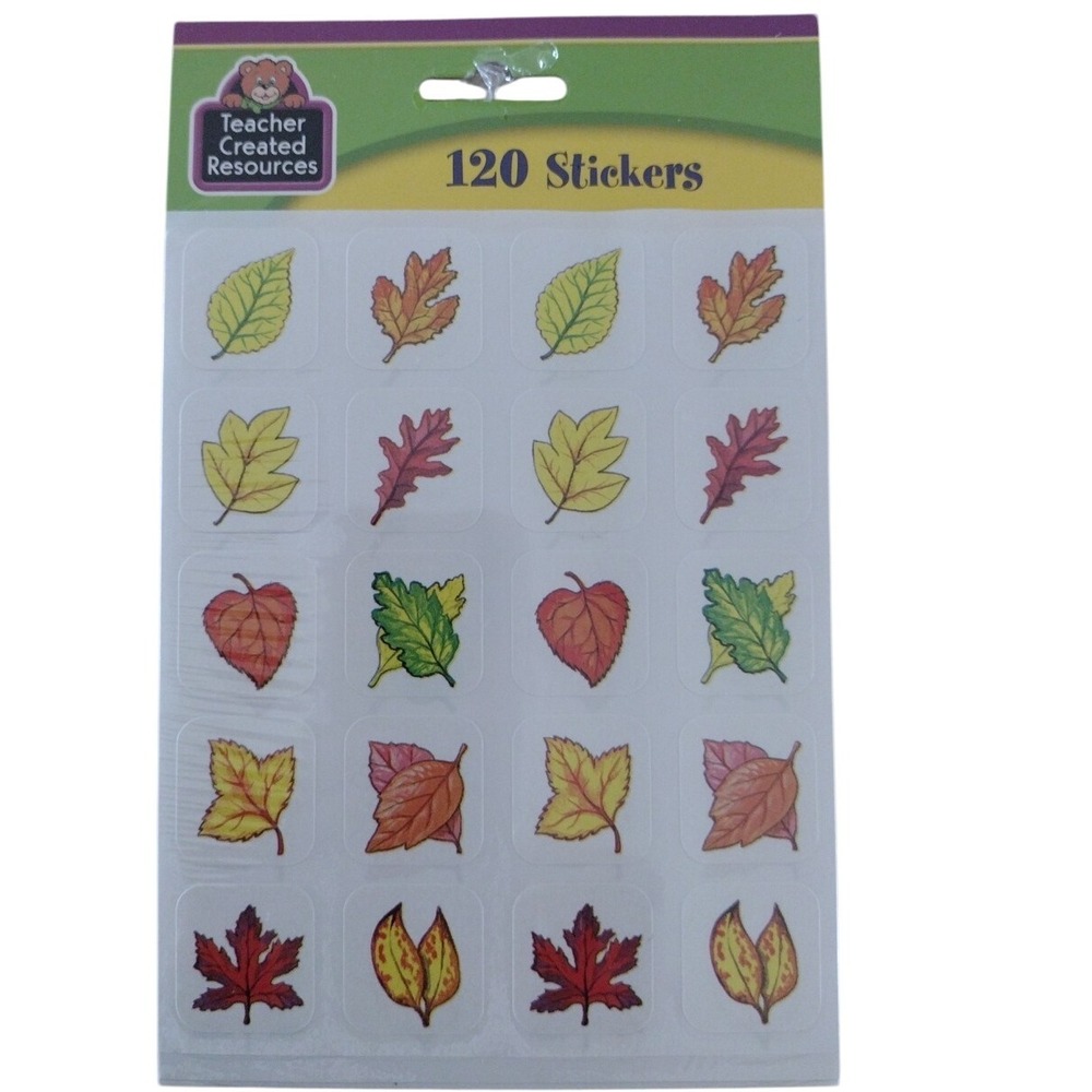 Teacher Created Resources 120 Autumn Leaf Stickers‎ Accid Free And Lignin Free
